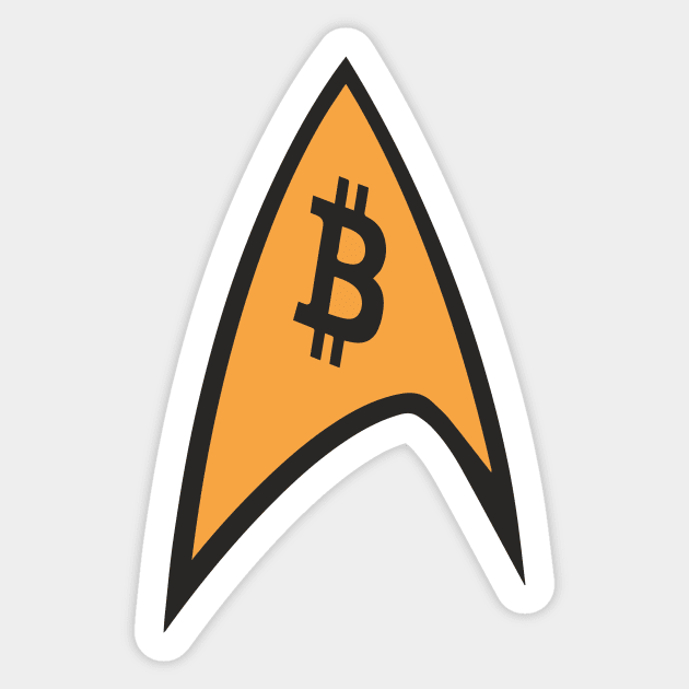 Bitcoin Trek Sticker by phneep